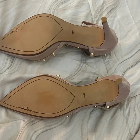 Halogen Taupe Studded Heels - Picture 4 of 6